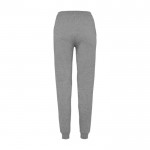 Pantalón deportivo de algodón y poliéster de mujer 280 g/m2 Roly color gris claro jaspeado segunda vista trasera