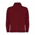 Sudadera polar de poliéster con cremallera completa 300 g/m2 Roly color burdeos