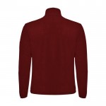 Sudadera polar de poliéster con cremallera completa 300 g/m2 Roly color burdeos segunda vista trasera