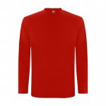 Camiseta de 100% algodón en punto para hombre 160 g/m2 Roly color rojo