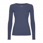 Camiseta para mujer de 100% algodón en punto 160 g/m2 Roly color azul vaquero