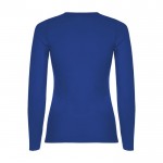Camiseta para mujer de 100% algodón en punto 160 g/m2 Roly color azul real segunda vista trasera