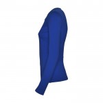 Camiseta para mujer de 100% algodón en punto 160 g/m2 Roly color azul real vista lateral