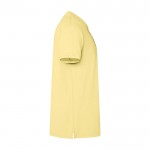 Polo unisex de manga corta con acabado lavado 200 g/m2 Roly Cobain color amarillo segunda vista lateral
