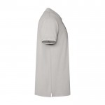 Polo unisex de manga corta con acabado lavado 200 g/m2 Roly Cobain color gris segunda vista lateral