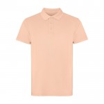 Polo unisex de manga corta con acabado lavado 200 g/m2 Roly Cobain color coral