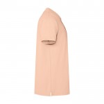 Polo unisex de manga corta con acabado lavado 200 g/m2 Roly Cobain color coral segunda vista lateral