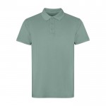 Polo unisex de manga corta con acabado lavado 200 g/m2 Roly Cobain color verde oscuro
