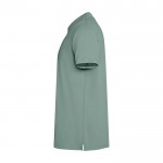 Polo unisex de manga corta con acabado lavado 200 g/m2 Roly Cobain color verde oscuro vista lateral