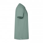 Polo unisex de manga corta con acabado lavado 200 g/m2 Roly Cobain color verde oscuro segunda vista lateral