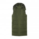 Chaleco térmico acolchado de poliéster con capucha para mujer Roly color verde militar