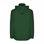 Chaqueta impermeable unisex de 100% poliéster 400 g/m2 Roly color verde botella segunda vista trasera