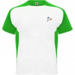 Camiseta deportiva unisex en manga corta de poliéster 140 g/m2 Roly vista impresión serigrafía