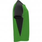 Camiseta deportiva unisex en manga corta de poliéster 140 g/m2 Roly color verde oscuro segunda vista lateral