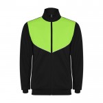 Chándal unisex de poliéster bicolor con colores a juego 225 g/m2 Roly color verde lima