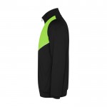 Chándal unisex de poliéster bicolor con colores a juego 225 g/m2 Roly color verde lima vista lateral