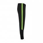 Chándal unisex de poliéster bicolor con colores a juego 225 g/m2 Roly color verde lima cuarta vista lateral