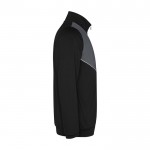 Chándal unisex de poliéster bicolor con colores a juego 225 g/m2 Roly color gris oscuro segunda vista lateral