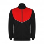 Chándal unisex de poliéster bicolor con colores a juego 225 g/m2 Roly color rojo