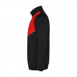 Chándal unisex de poliéster bicolor con colores a juego 225 g/m2 Roly color rojo vista lateral