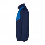 Chándal unisex de poliéster bicolor con colores a juego 225 g/m2 Roly color azul real vista lateral