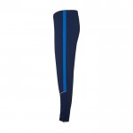 Chándal unisex de poliéster bicolor con colores a juego 225 g/m2 Roly color azul real tercera vista lateral