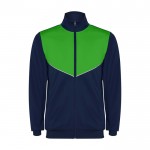 Chándal unisex de poliéster bicolor con colores a juego 225 g/m2 Roly color verde