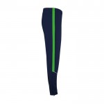 Chándal unisex de poliéster bicolor con colores a juego 225 g/m2 Roly color verde cuarta vista lateral