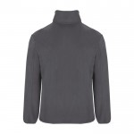 Chaqueta polar de poliéster con cuello alto para hombre 300 g/m2 Roly color gris oscuro segunda vista trasera