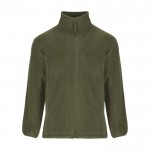 Chaqueta polar de poliéster con cuello alto para hombre 300 g/m2 Roly color verde oscuro