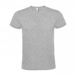 Camiseta unisex de algodón 100% en manga corta 150 g/m2 Roly color gris claro jaspeado