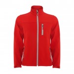 Chaqueta softshell de poliéster para hombre 300 g/m2 Roly color rojo