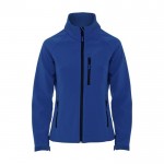 Chaqueta softshell para mujer de poliéster y elastano 300 g/m2 Roly color azul real