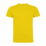 Camiseta de manga corta de algodón para hombre 165 g/m2 Roly color amarillo