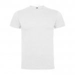 Camiseta de manga corta de algodón para hombre 165 g/m2 Roly color blanco