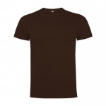 Camiseta de manga corta de algodón para hombre 165 g/m2 Roly color marrón oscuro