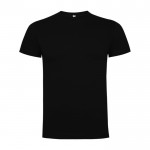 Camiseta de manga corta de algodón para hombre 165 g/m2 Roly color negro