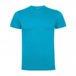 Camiseta de manga corta de algodón para hombre 165 g/m2 Roly color turquesa