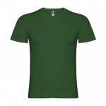 Camiseta de manga corta de algodón cuello en V de hombre 155 g/m2 Roly color verde botella