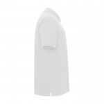 Polo piqué de algodón y poliéster con bolsillo unisex 190 g/m2 Roly color blanco segunda vista lateral