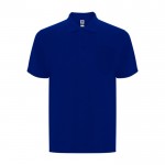 Polo piqué de algodón y poliéster con bolsillo unisex 190 g/m2 Roly color azul