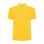 Polo de algodón y poliéster en piqué para hombre 190 g/m2 Roly color amarillo