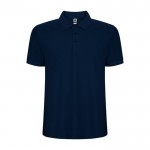Polo de algodón y poliéster en piqué para hombre 190 g/m2 Roly color azul marino