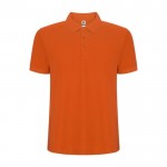 Polo de algodón y poliéster en piqué para hombre 190 g/m2 Roly color naranja