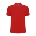 Polo de algodón y poliéster en piqué para hombre 190 g/m2 Roly color rojo