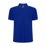 Polo de algodón y poliéster en piqué para hombre 190 g/m2 Roly color azul