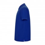 Polo de algodón y poliéster en piqué para hombre 190 g/m2 Roly color azul vista lateral