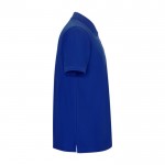 Polo de algodón y poliéster en piqué para hombre 190 g/m2 Roly color azul segunda vista lateral