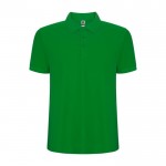 Polo de algodón y poliéster en piqué para hombre 190 g/m2 Roly color verde pasto