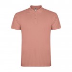 Polo de algodón en punto piqué de hombre en manga corta 200 g/m2 Roly color salmón